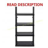Black 5-Tier Garage Shelving (32x72x14)