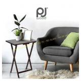 PJ Wood Folding Snack Tray Set (2)