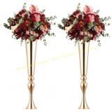 Gold Vases for Centerpieces Tall vases 2pcs