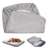 Sunsleek Dog Bed Cover - Grey, Washable
