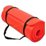 BalanceFrom 24x68 Foam Yoga Mat with Strap