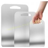 URMONA 3-Pcs 304 Stainless Steel Cutting Board