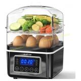 2-Tier Electric Steamer, 4 Qt, BPA Free