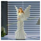 Starryfill 12.2in Angel Candle Holder, Timer