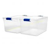 4 ct Homz 66 Qt Stackable Containers