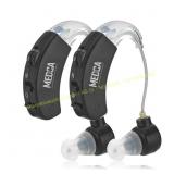 MEDca Behind the Ear Hearing Aids Black