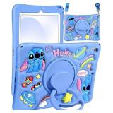 iPad 9th/8th/7th Case 10.2" Soft Silicone Blue