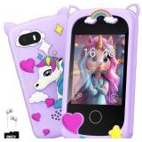 Kids Smart Phone Toy for Girls 6-12 (Purple)