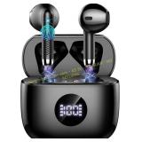 Wireless Earbuds, Bluetooth 5.4, LED Display