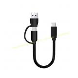 USB C to USB C/A Cable 1ft, 100W 20Gbps