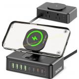 300W USB Charging Station, 11-in-1 Strip