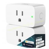 Linkind Matter Smart Plug 15A/1800W, 2-Pk