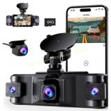 4-Channel 2.5K Dash Cam with 64GB