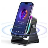 Induction Speaker with Phone Stand Black