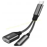USB C OTG Adapter with 60W PD Charging