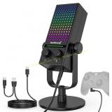 ZealSound USB Gaming Mic for Xbox/PC, RGB