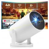 Mini Projector with WiFi/Bluetooth, 4K/1080P