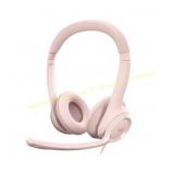 Logitech H390 USB Wired Headset - Rose Pink