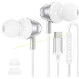 Wired USB-C Earbuds for iPhone with Mic