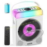 Portable CD Player with Bluetooth, RGB Lights