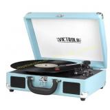 BLACK Victrola 3-Speed Suitcase Turntable