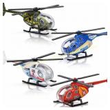 ArtCreativity Diecast Helicopters Pack 4