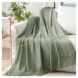 MIULEE Sage Knitted Throw Blanket 50"x30