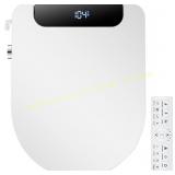 Electric Bidet Toilet Seat, Round, Black 102D