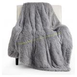 Bedsure Faux Fur Throw Blanket 50x60  380 GSM