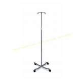Medline Four-Leg IV Poles Stand, 2 Hook