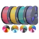 SUNLU Silk PLA+ Filament Bundle, 4 Spools
