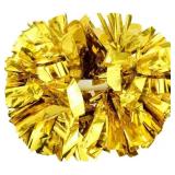 Hooshing Gold Pom Poms Cheerleading with Baton