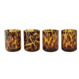 Thyme & Table 12 oz Brown Tortoise Glasses (4)