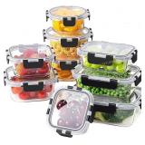 HOMBERKING 8 Glass Food Storage Containers
