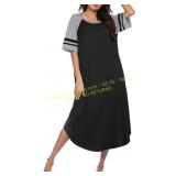 Ekouaer Cotton Long Nightgowns Women XL