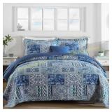 Etwel King Quilt Bedding Set with 2 Shams