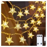 Star String Lights 100 LED 33ft, Warm White