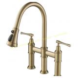 KRAUS Allyn Bridge Kitchen Faucet, BG