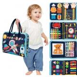 Toddler Busy Board Book, Montessori Sensory