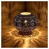 Moroccan Mosaic Table Lamp, Green Globe Lamp
