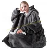 Touchat Wearable Blanket Hoodie with Hood
