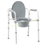 Medline 3-in-1 Bedside Commode, 350 lb Gray