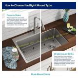 Kraus Kore Undermount Sink 30x19, 16-Gauge