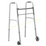 Medline Folding Walker with 5" Wheels