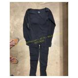 Black XXL one piece nylon bodysuit