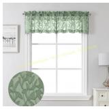 Lecloud Leia 14" Sage Valance 2P Curtains