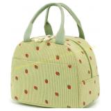 BLUBOON Corduroy Insulated Lunch Tote Bag