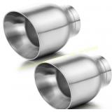 A-KARCK Exhaust Tip 2.5 Inlet, 5" Long, 2 Pack