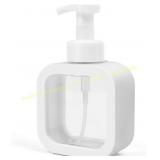 4ct Foaming Soap Dispenser 300ml, 8 Labels, White