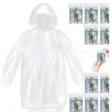 Disposable Rain Ponchos for Adults, Hooded